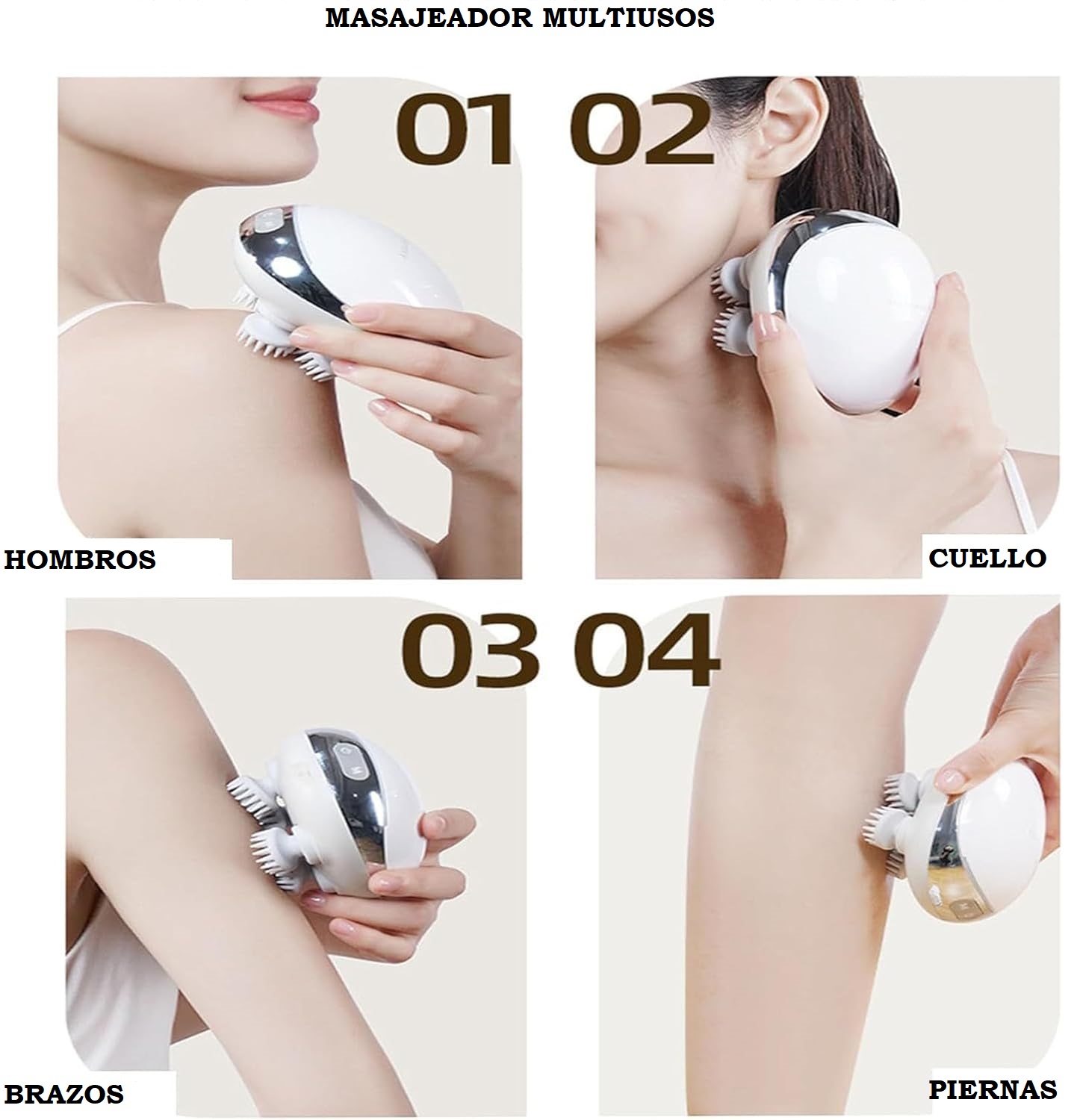 Miniatura 4 de Masajeador Recargable de Cabeza Capilar